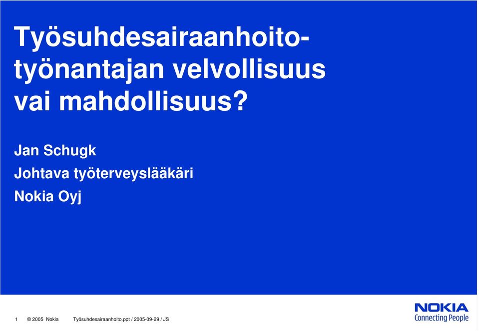 Jan Schugk Johtava työterveyslääkäri