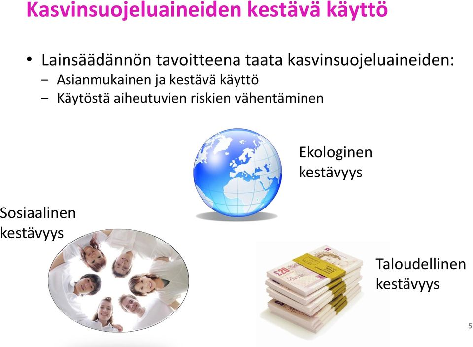 kestävä käyttö Käytöstä aiheutuvien riskien vähentäminen