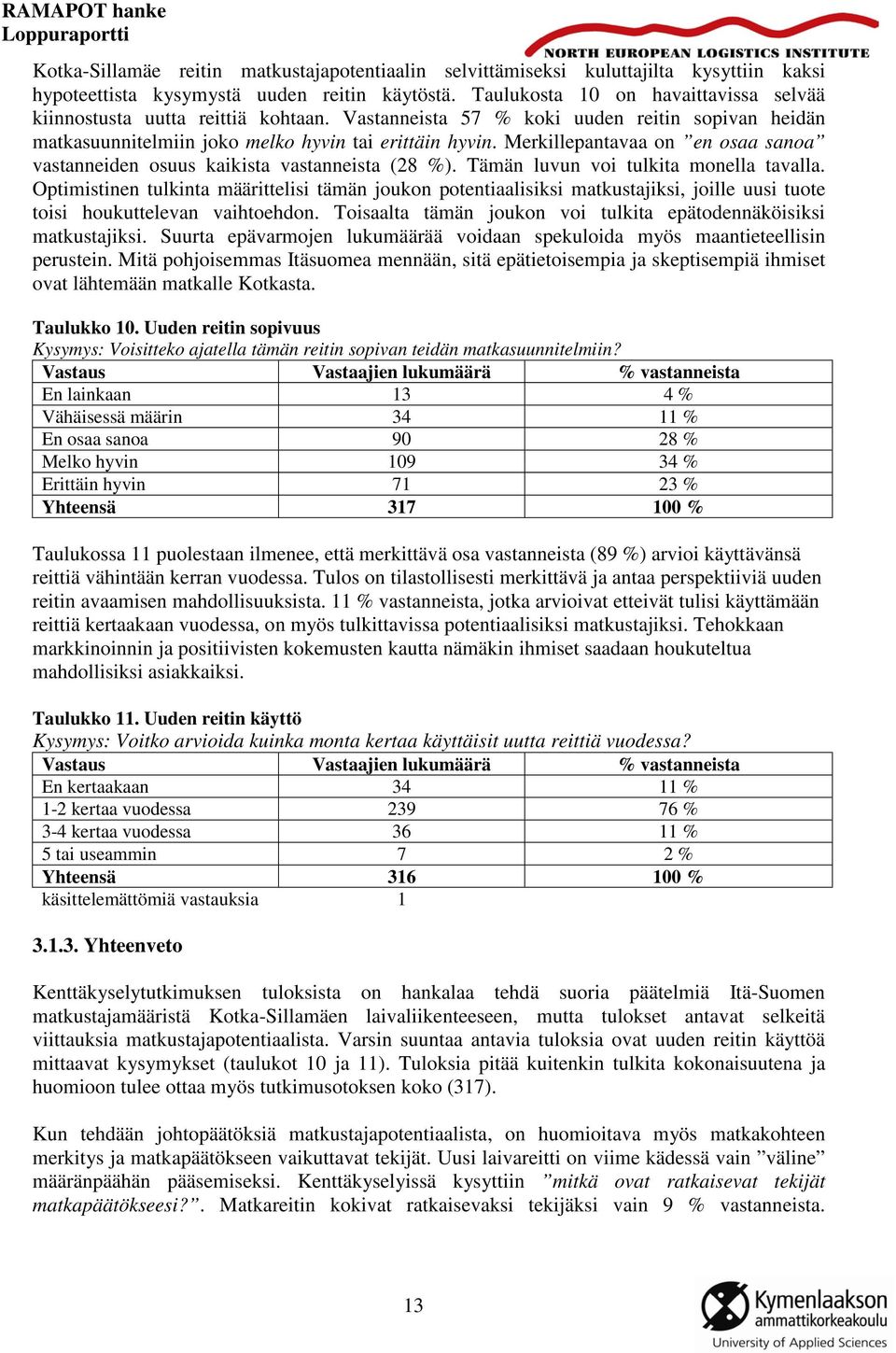 Merkillepantavaa on en osaa sanoa vastanneiden osuus kaikista vastanneista (28 %). Tämän luvun voi tulkita monella tavalla.