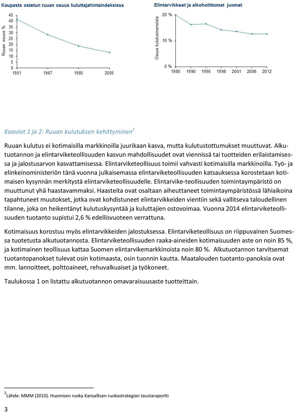 Elintarviketeollisuus toimii vahvasti kotimaisilla markkinoilla.