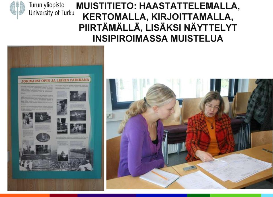 KERTOMALLA, KIRJOITTAMALLA,