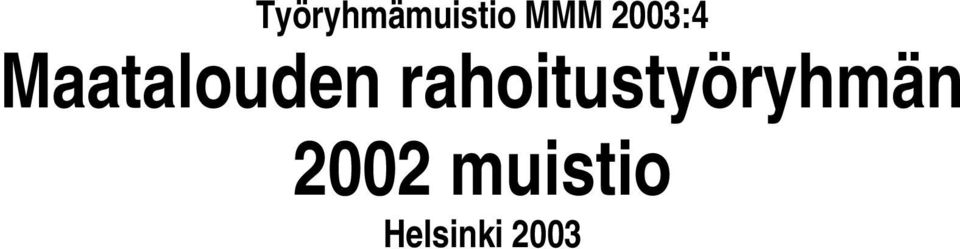 rahoitustyöryhmän