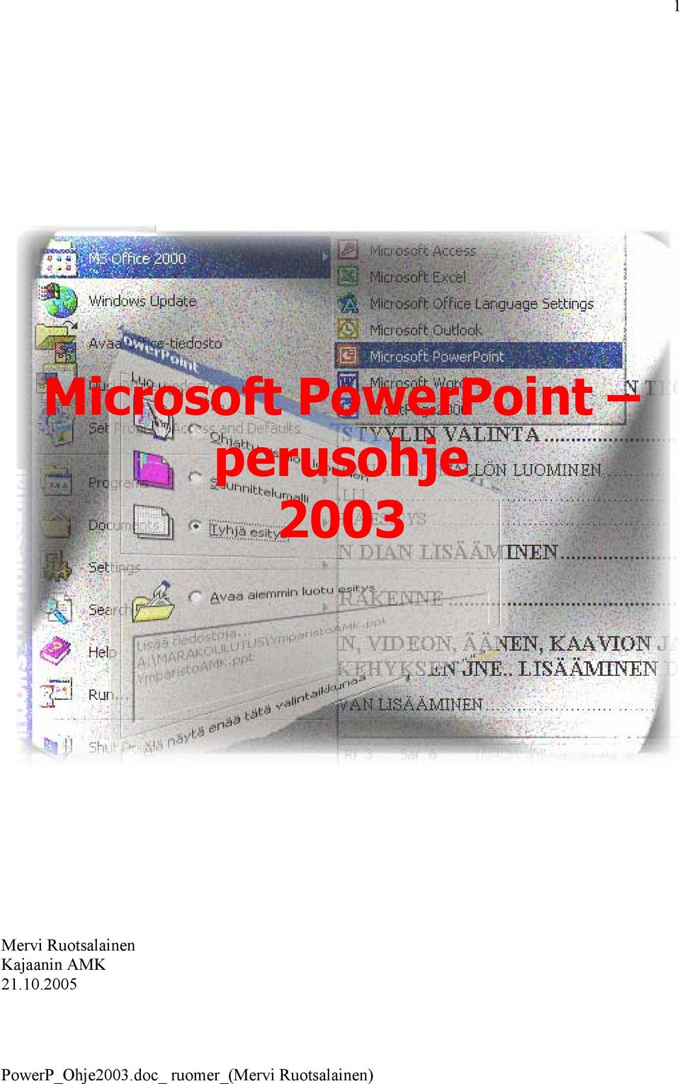 perusohje 2003