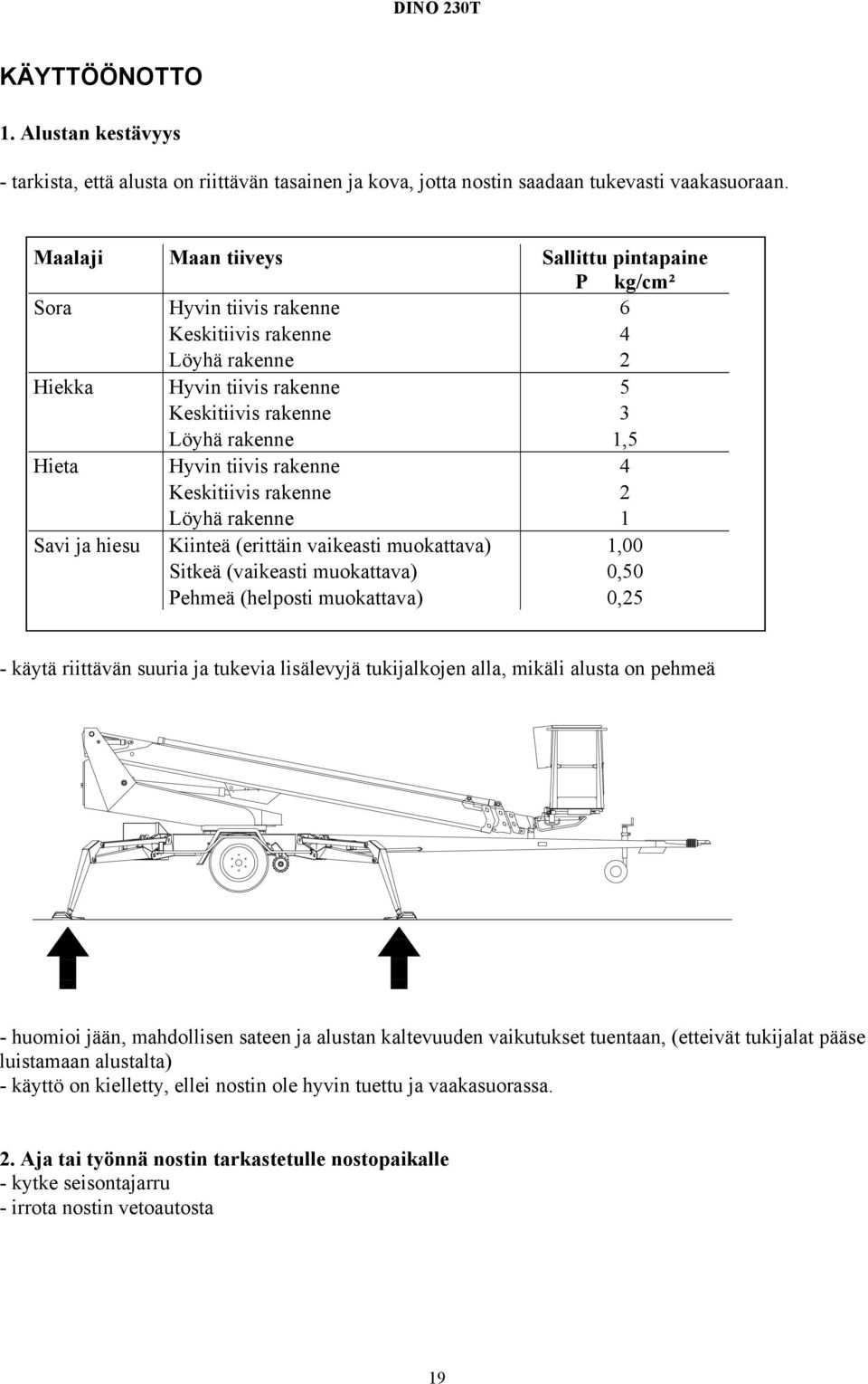 tiivis rakenne 4 Keskitiivis rakenne 2 Löyhä rakenne 1 Savi ja hiesu Kiinteä (erittäin vaikeasti muokattava) 1,00 Sitkeä (vaikeasti muokattava) 0,50 Pehmeä (helposti muokattava) 0,25 - käytä