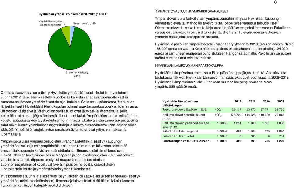 Pakollinen varaus on vakuus, joka on varattu käytettäväksi tietyn tulevaisuudessa laukeavan ympäristönsuojelutoimenpiteen hoitoon.