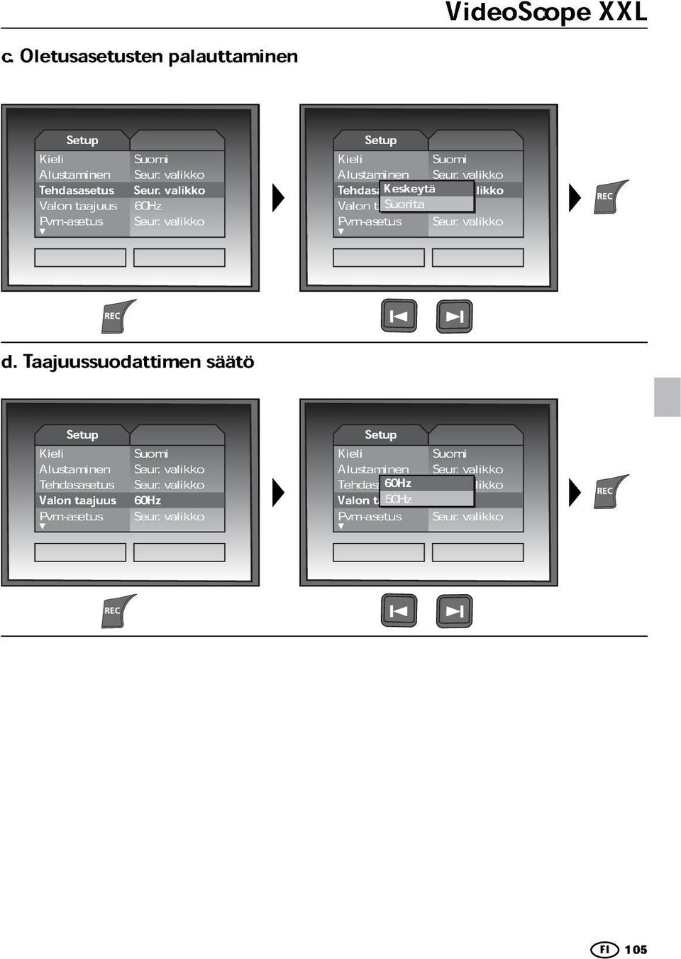 XXL Keskeytä Suorita d.