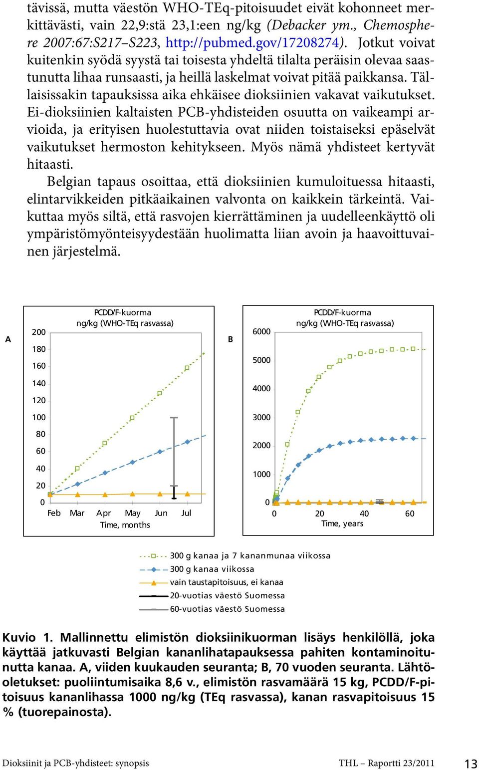 Tällaisissakin tapauksissa aika ehkäisee dioksiinien vakavat vaikutukset.