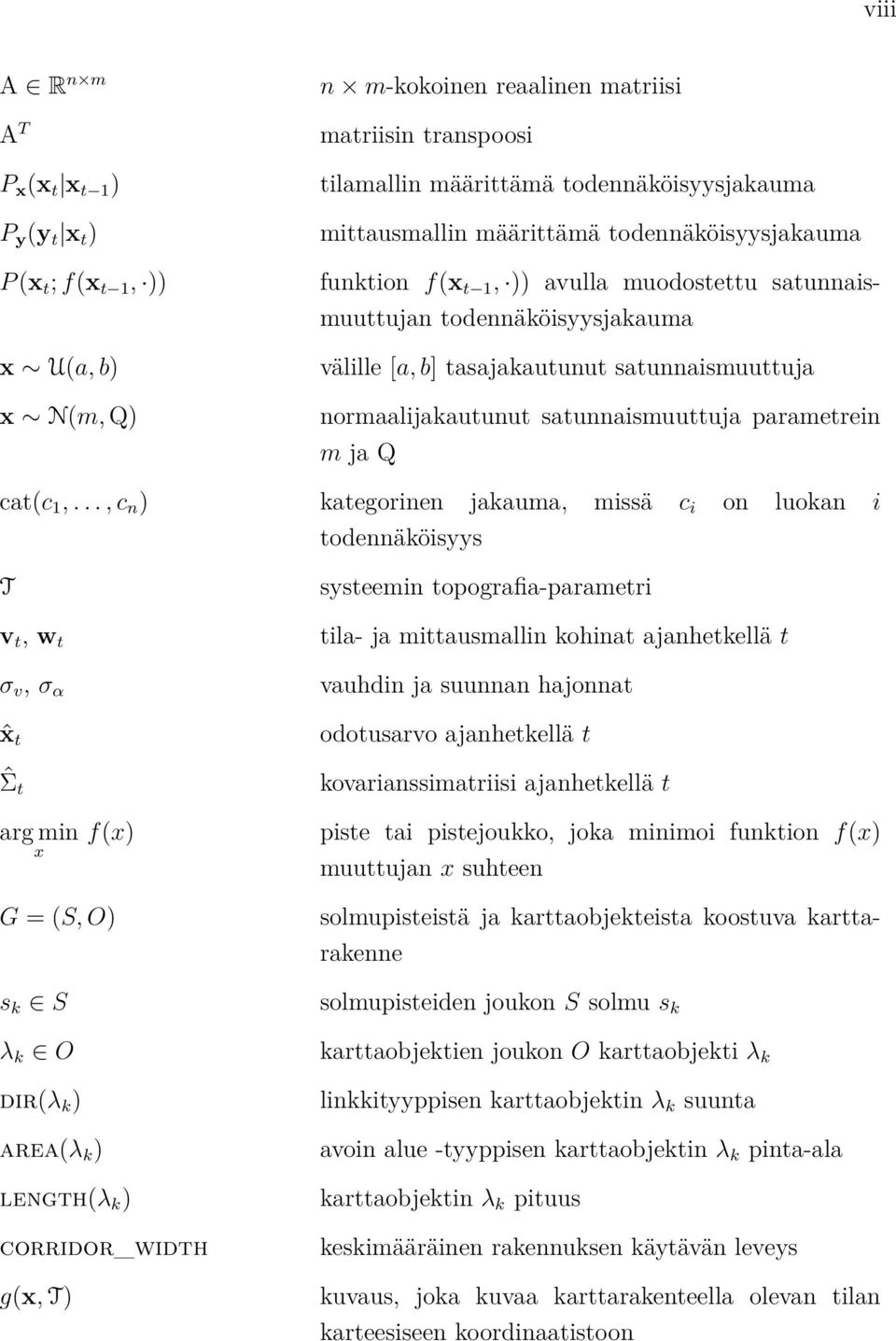 satunnaismuuttuja parametrein m ja Q cat(c 1,.