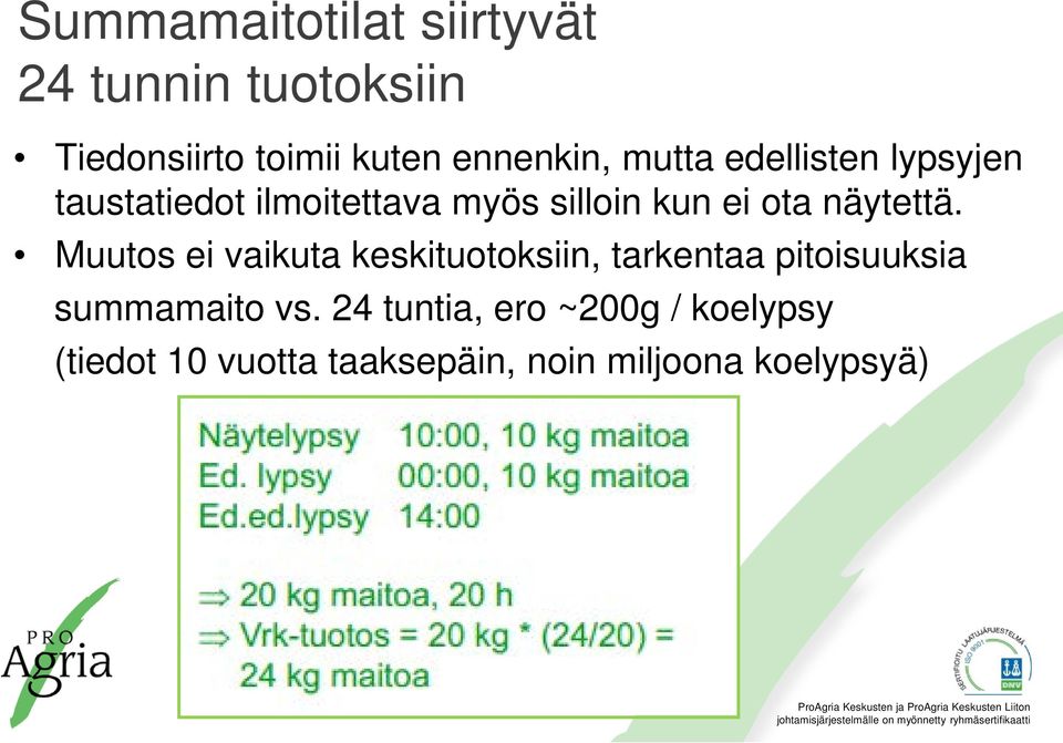 ota näytettä.