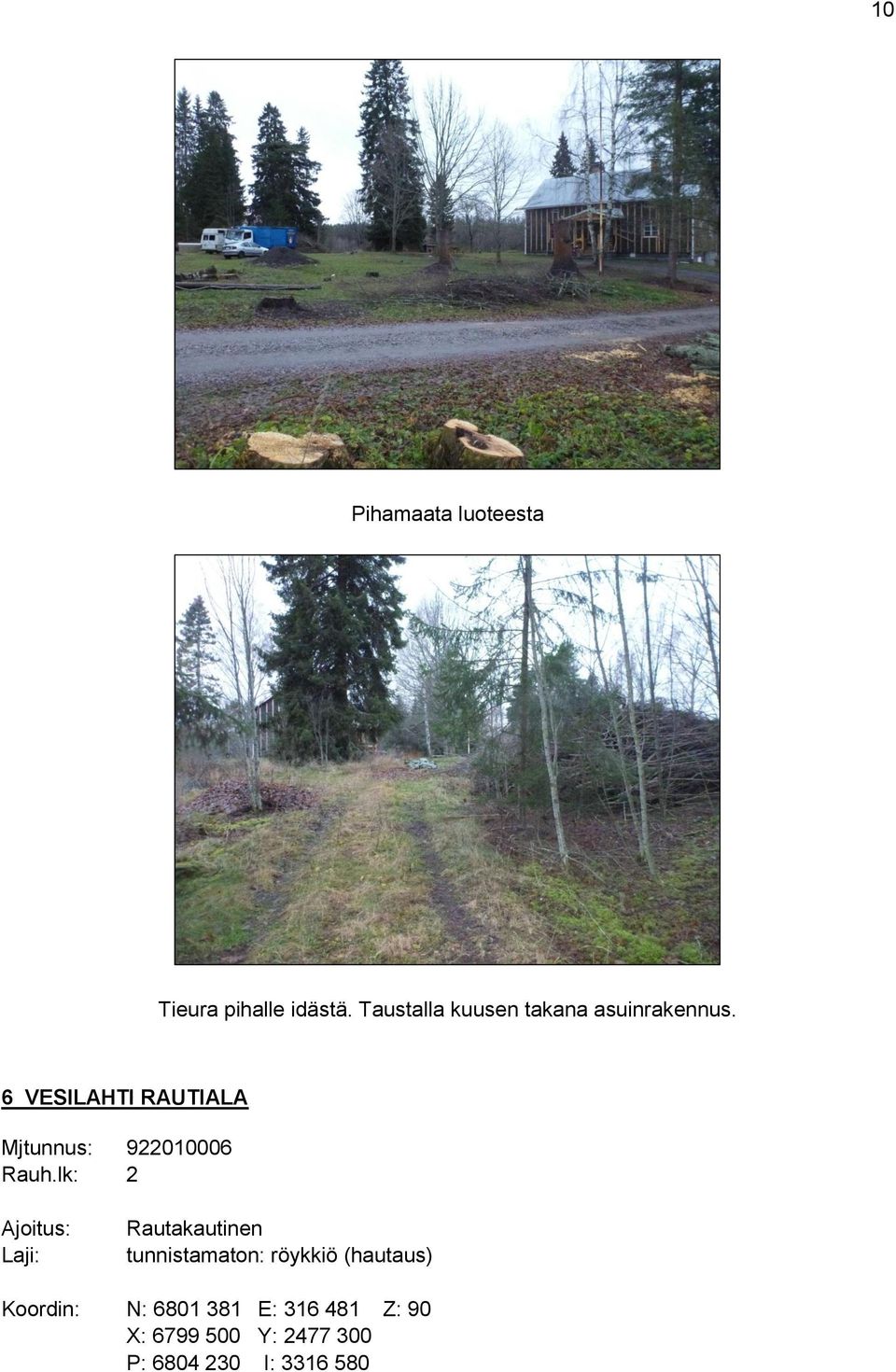 6 VESILAHTI RAUTIALA Mjtunnus: 922010006 Rauh.