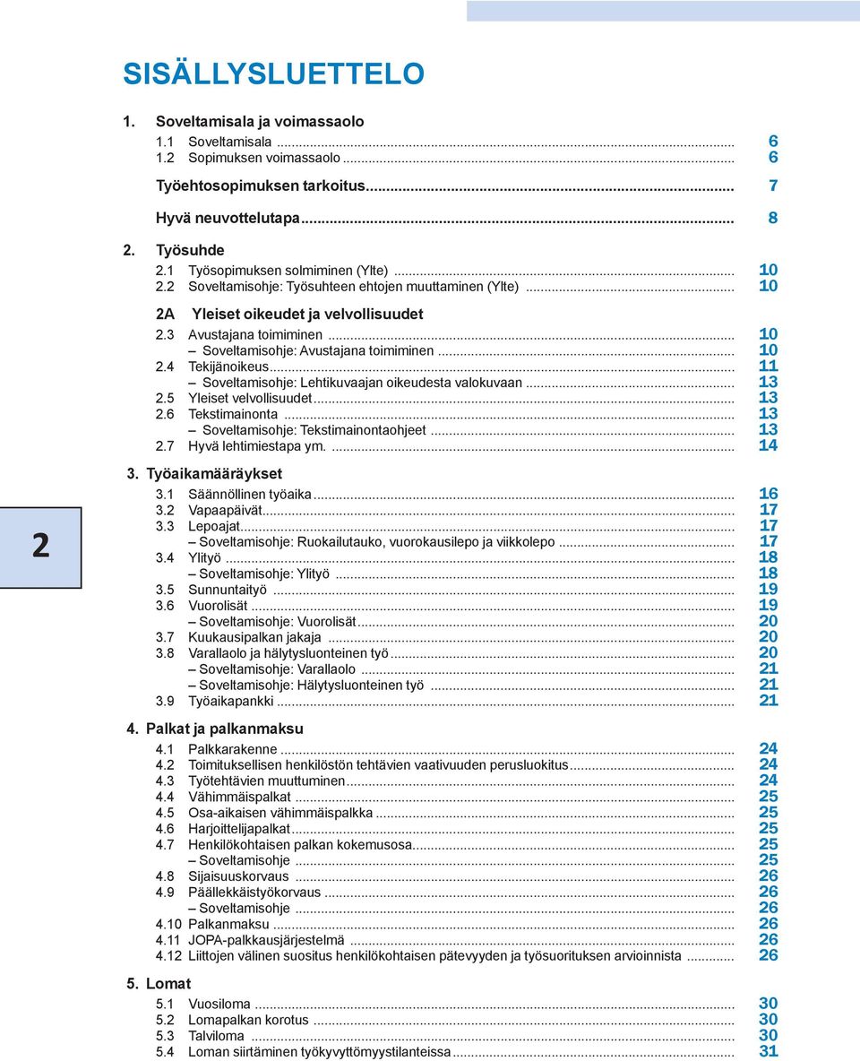 .. 10 Soveltamisohje: Avustajana toimiminen... 10 2.4 Tekijänoikeus... 11 Soveltamisohje: Lehtikuvaajan oikeudesta valokuvaan... 13 2.5 Yleiset velvollisuudet... 13 2.6 Tekstimainonta.