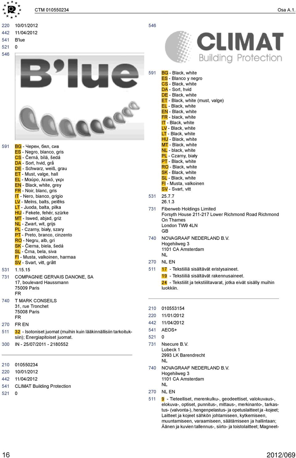 22 1/1/212 B'lue 591 74 27 3 22 BG - Черен, бял, сив ES - Negro, blanco, gris CS - Černá, bílá, šedá DA - Sort, hvid, grå DE - Schwarz, weiß, grau ET - Must, valge, hall EL - Μαύρο, λευκό, γκρι EN -