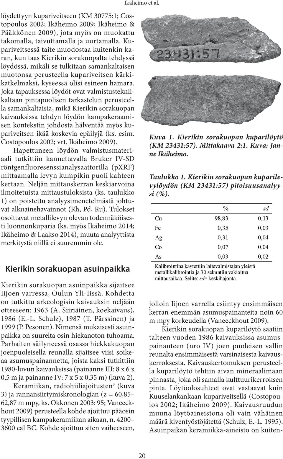 olisi esineen hamara.