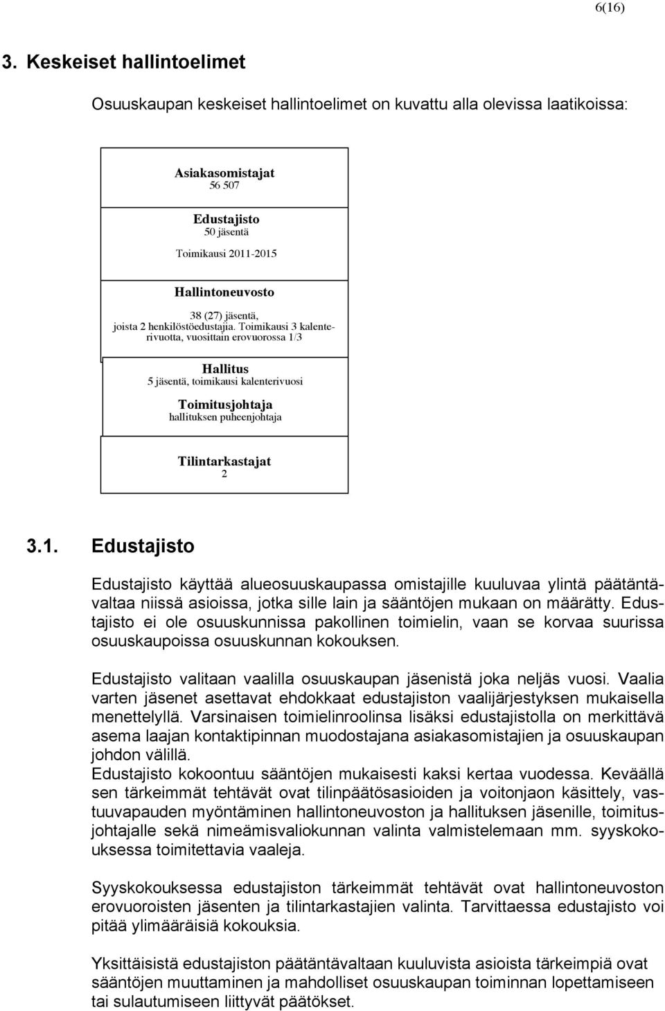 jäsentä, joista 2 henkilöstöedustajia.