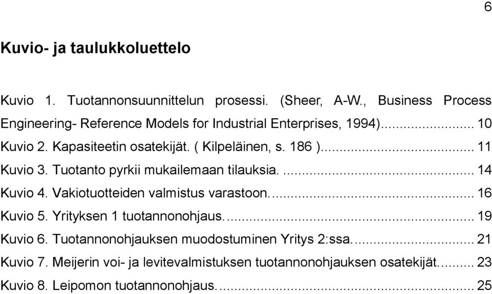 186 )... 11 Kuvio 3. Tuotanto pyrkii mukailemaan tilauksia.... 14 Kuvio 4. Vakiotuotteiden valmistus varastoon.... 16 Kuvio 5.