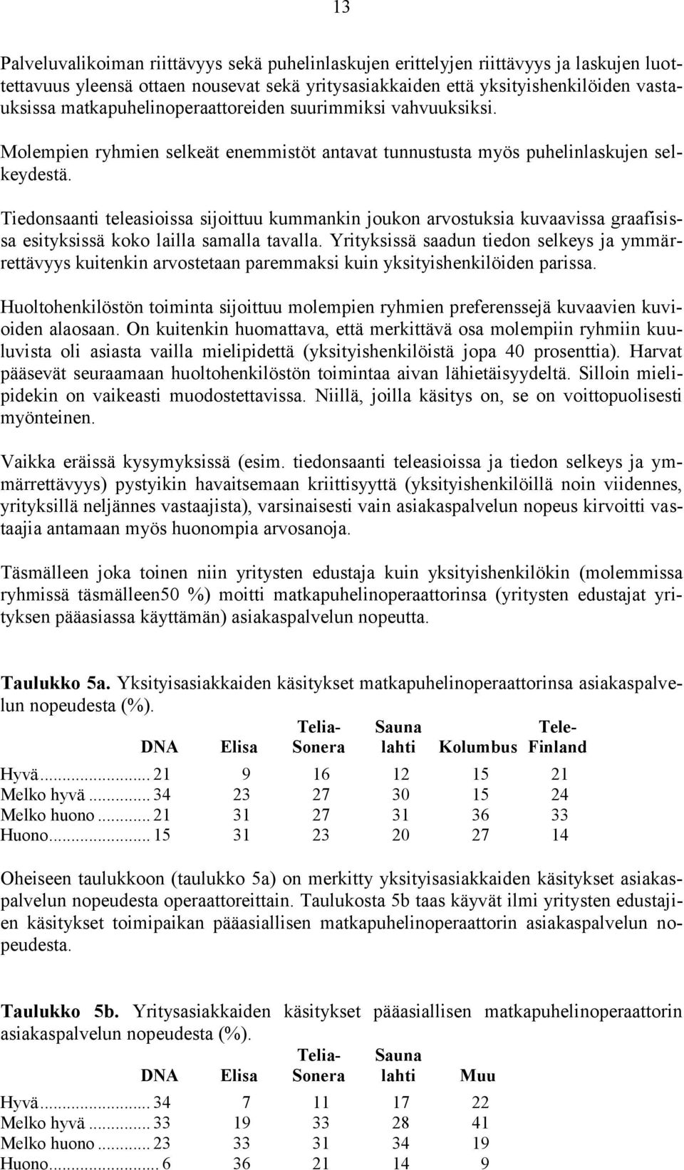 Tiedonsaanti teleasioissa sijoittuu kummankin joukon arvostuksia kuvaavissa graafisissa esityksissä koko lailla samalla tavalla.