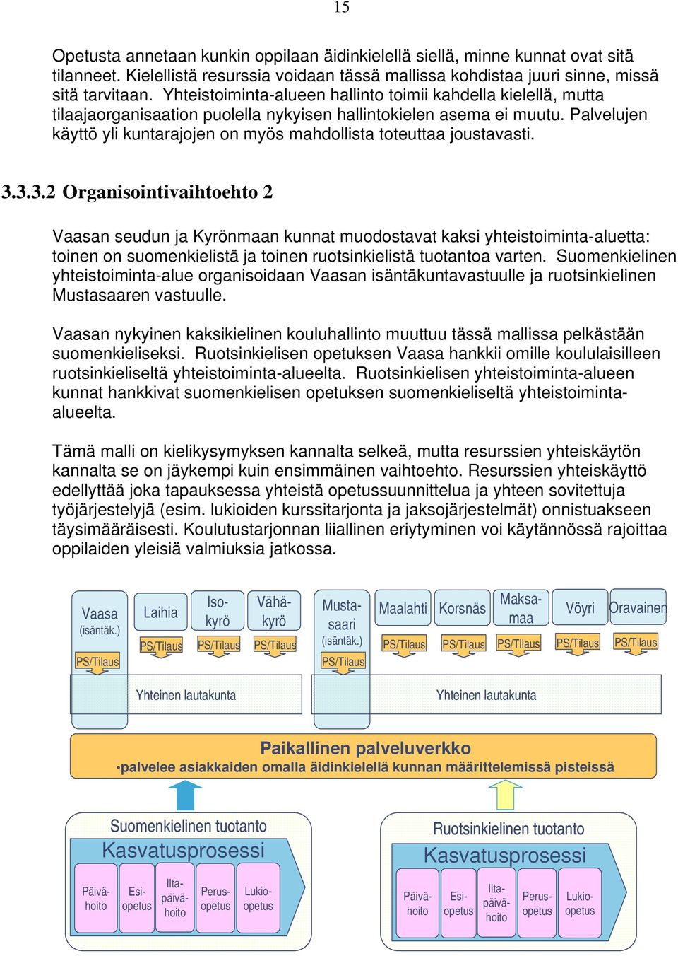 Palvelujen käyttö yli kuntarajojen on myös mahdollista toteuttaa joustavasti. 3.