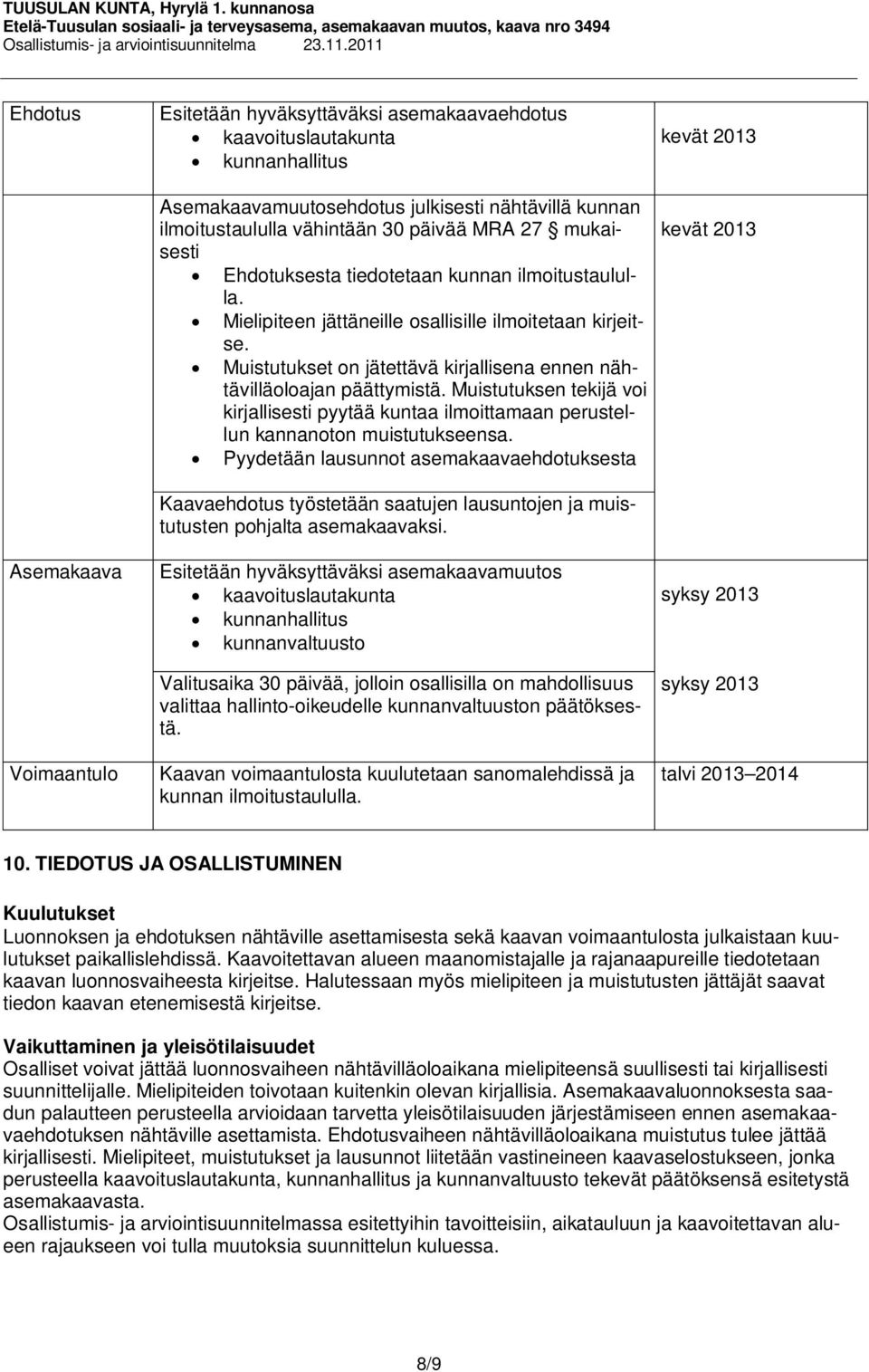 Muistutukset on jätettävä kirjallisena ennen nähtävilläoloajan päättymistä. Muistutuksen tekijä voi kirjallisesti pyytää kuntaa ilmoittamaan perustellun kannanoton muistutukseensa.