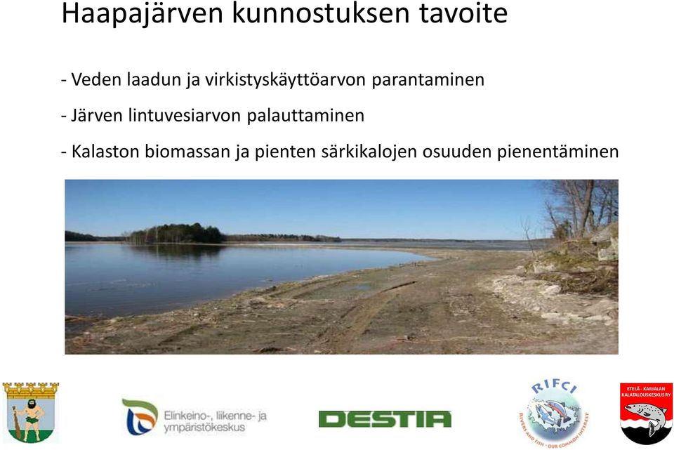 lintuvesiarvon palauttaminen - Kalaston