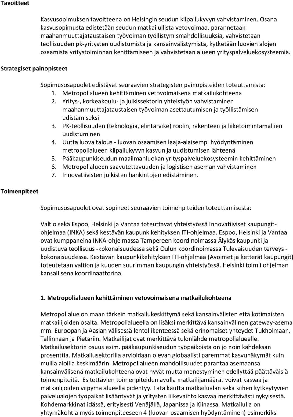 kansainvälistymistä, kytketään luovien alojen osaamista yritystoiminnan kehittämiseen ja vahvistetaan alueen yrityspalveluekosysteemiä.