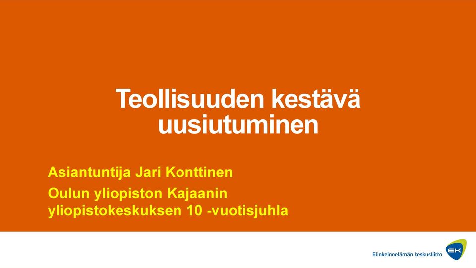 Konttinen Oulun yliopiston
