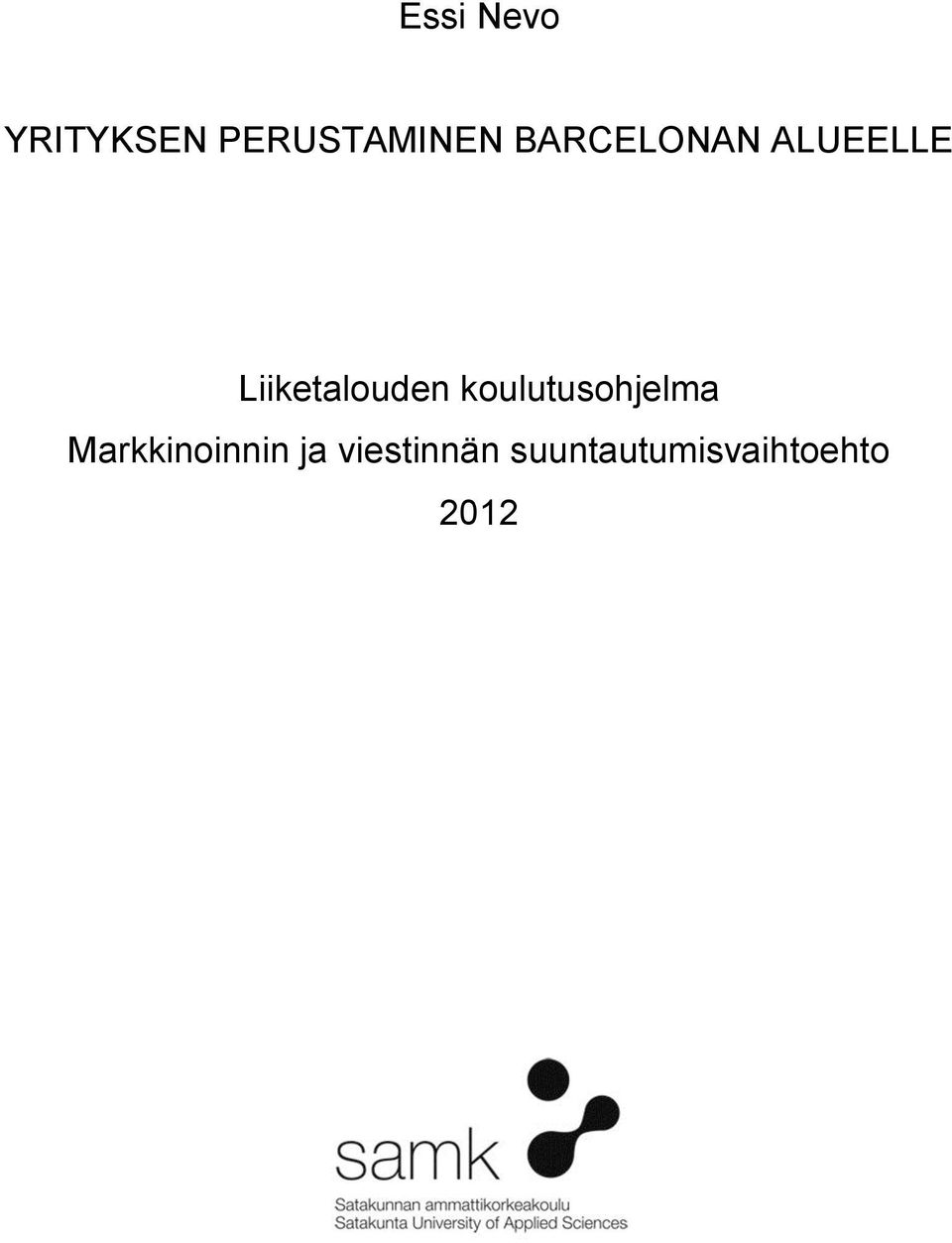 koulutusohjelma Markkinoinnin ja