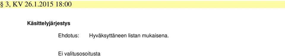 Käsittelyjärjestys
