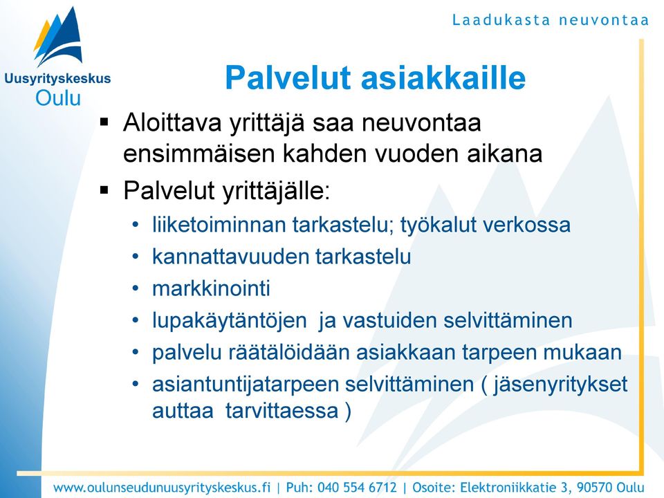tarkastelu markkinointi lupakäytäntöjen ja vastuiden selvittäminen palvelu räätälöidään