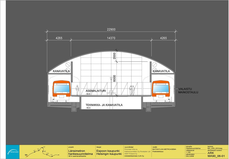 5 M T L MTINKYLÄN METROSEM Kalliosuunnittelu Oy Rockplan