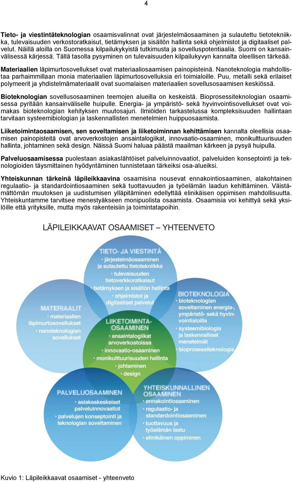 Tällä tasolla pysyminen on tulevaisuuden kilpailukyvyn kannalta oleellisen tärkeää. Materiaalien läpimurtosovellukset ovat materiaaliosaamisen painopisteinä.