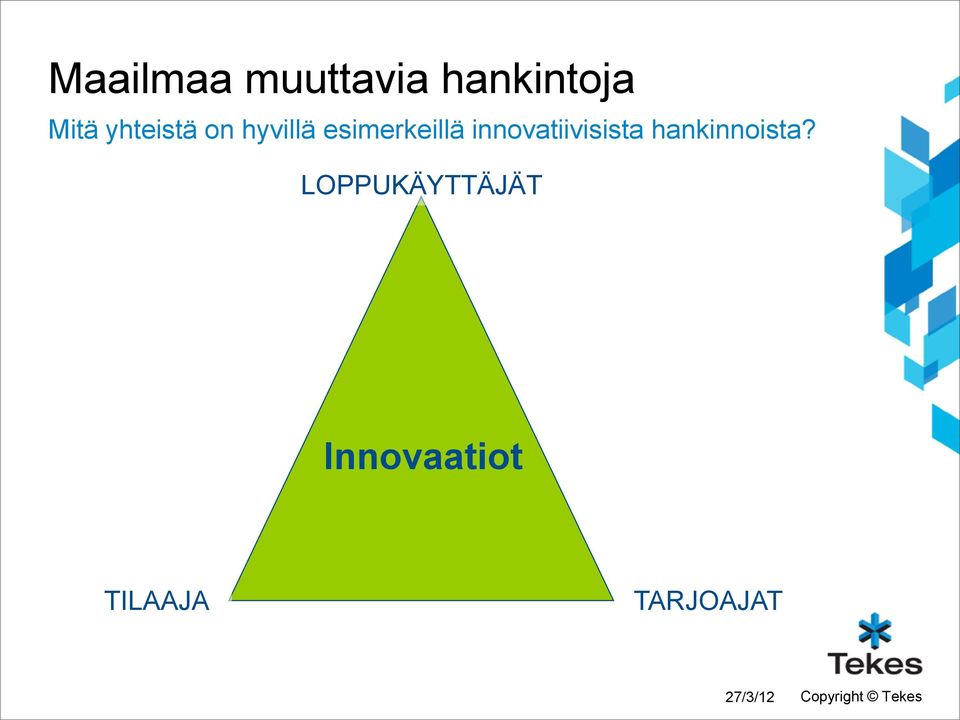 innovatiivisista hankinnoista?