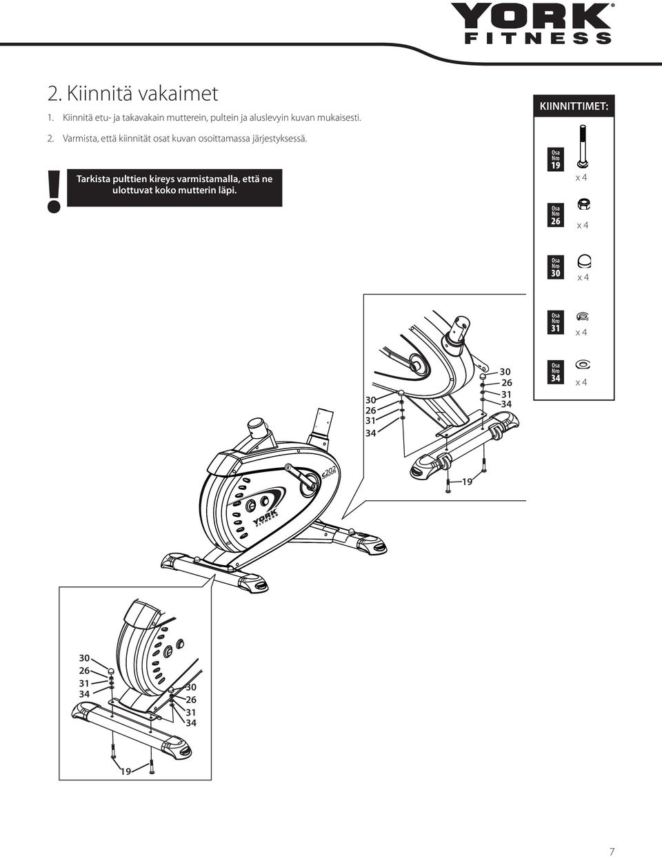 KIINNITTIMET: FIXINGS: 2.