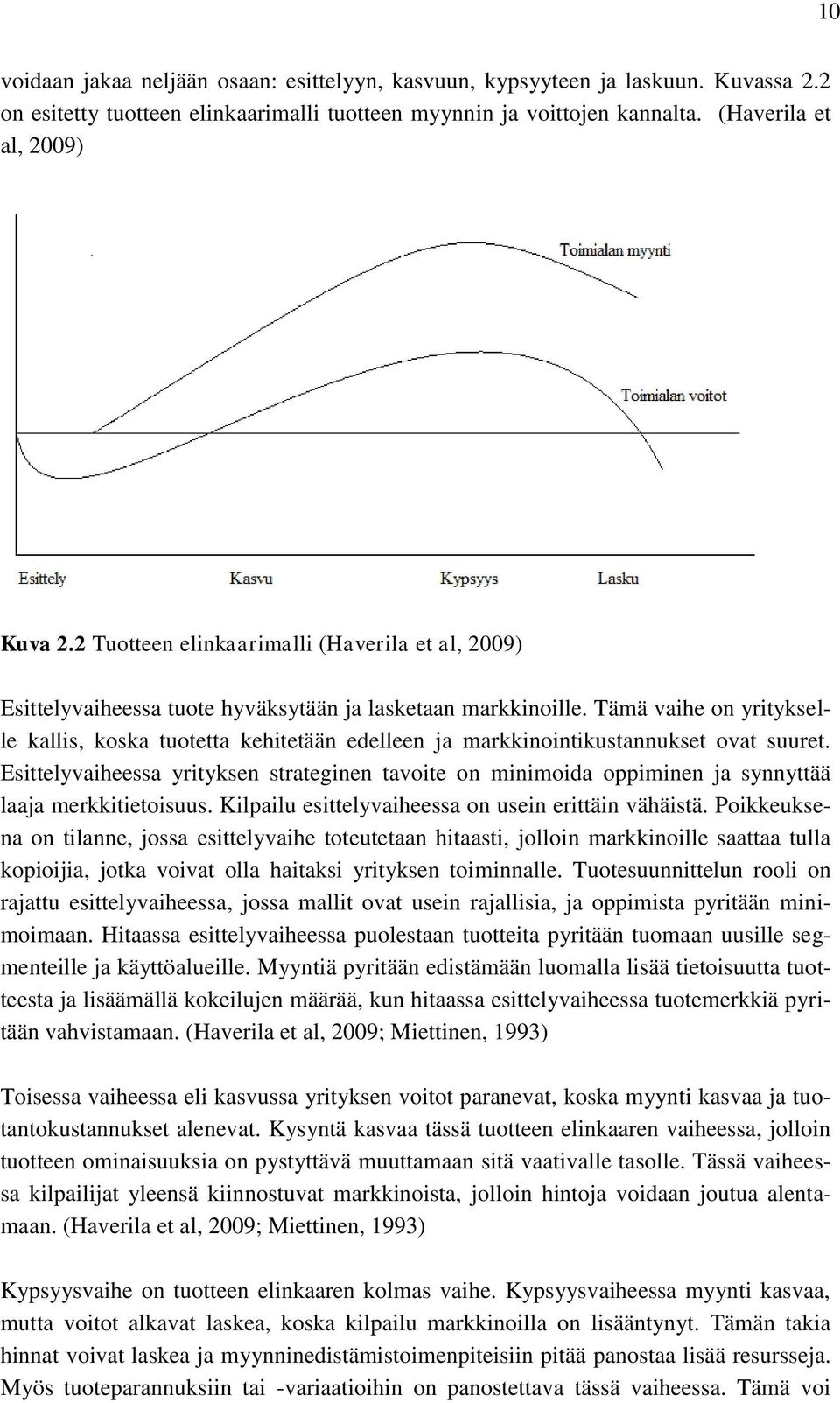 Tämä vaihe on yritykselle kallis, koska tuotetta kehitetään edelleen ja markkinointikustannukset ovat suuret.