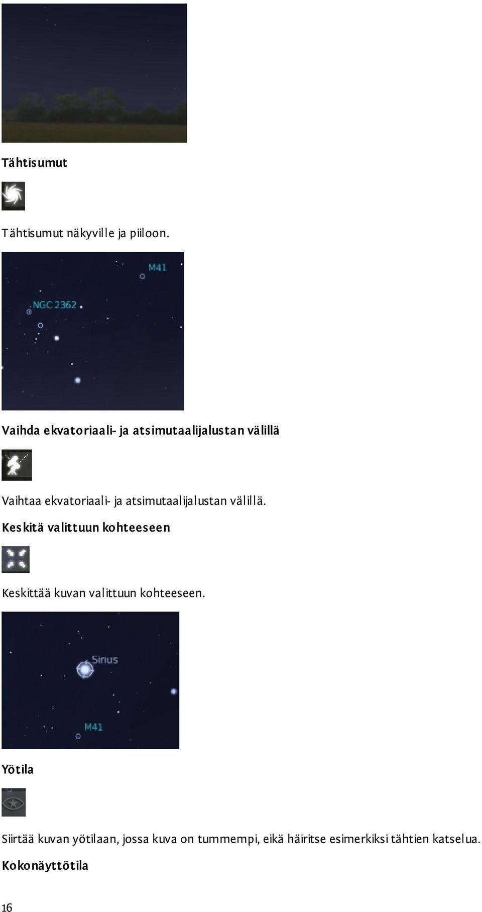 atsimutaalijalustan välillä.