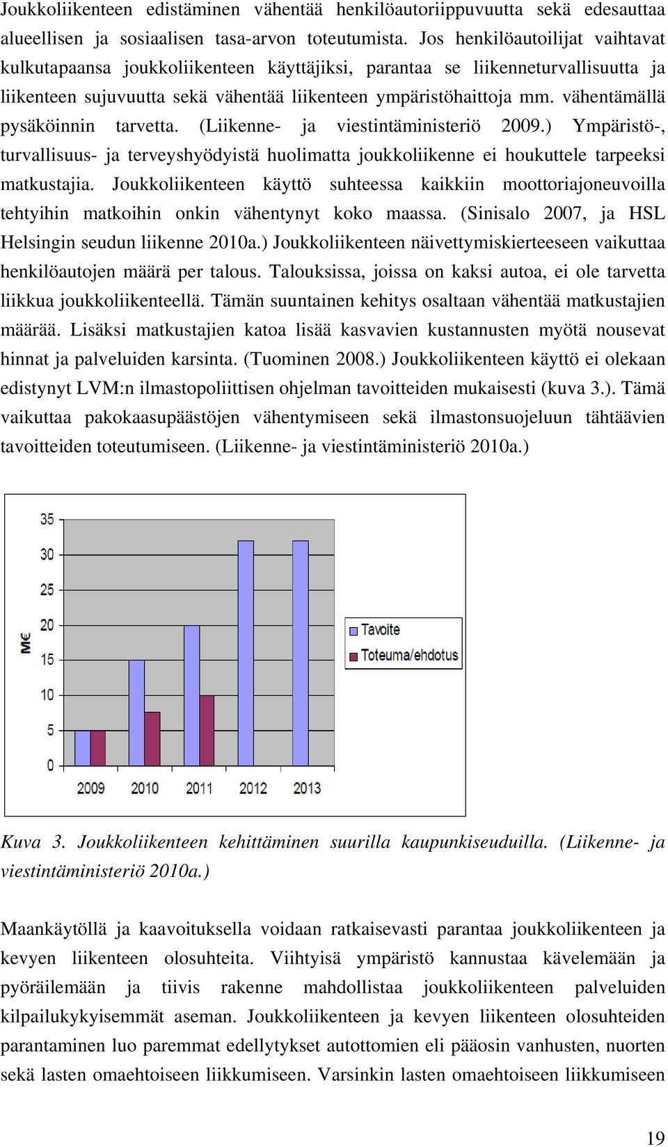 vähentämällä pysäköinnin tarvetta. (Liikenne- ja viestintäministeriö 2009.) Ympäristö-, turvallisuus- ja terveyshyödyistä huolimatta joukkoliikenne ei houkuttele tarpeeksi matkustajia.