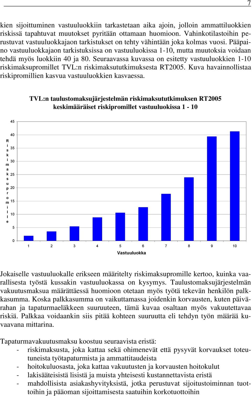 Pääpano vastuuluokkajaon tarkstuksssa on vastuuluokssa 1-10, mutta muutoksa vodaan tehdä myös luokkn 40 ja 80.