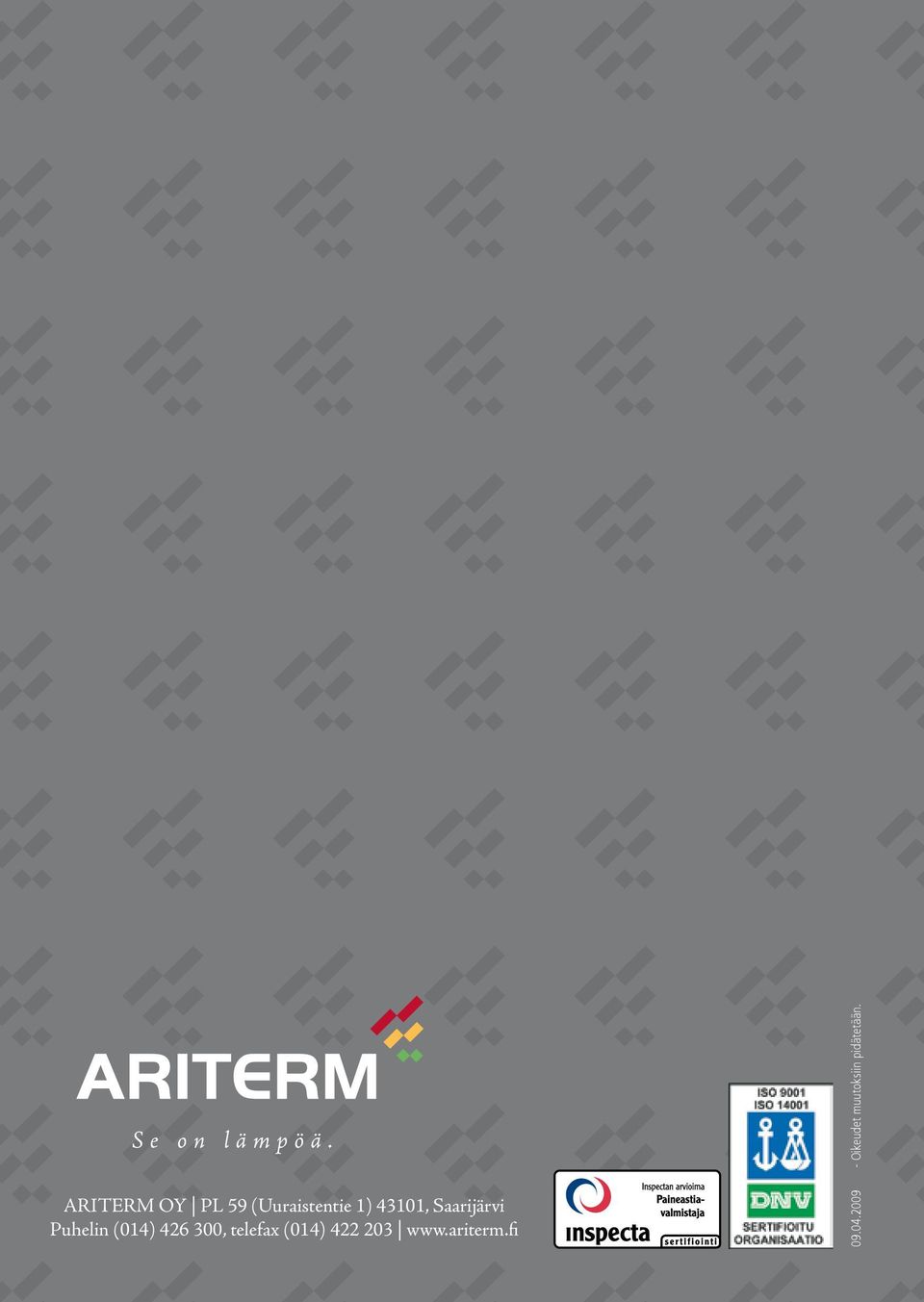 300, telefax (014) 422 203 www.ariterm.