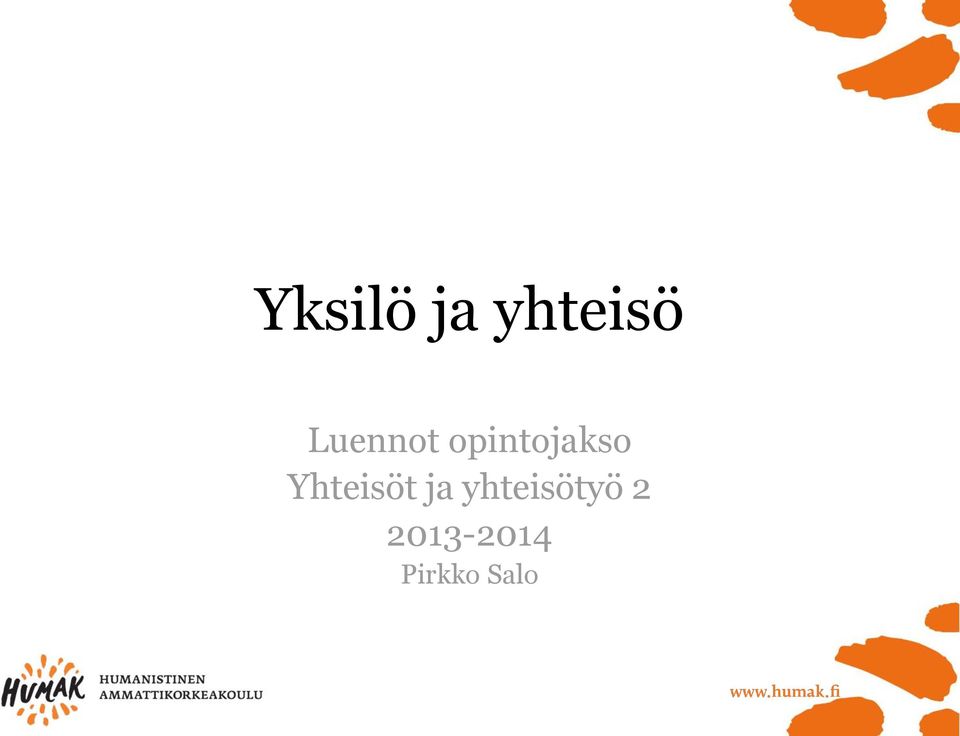 Yhteisöt ja