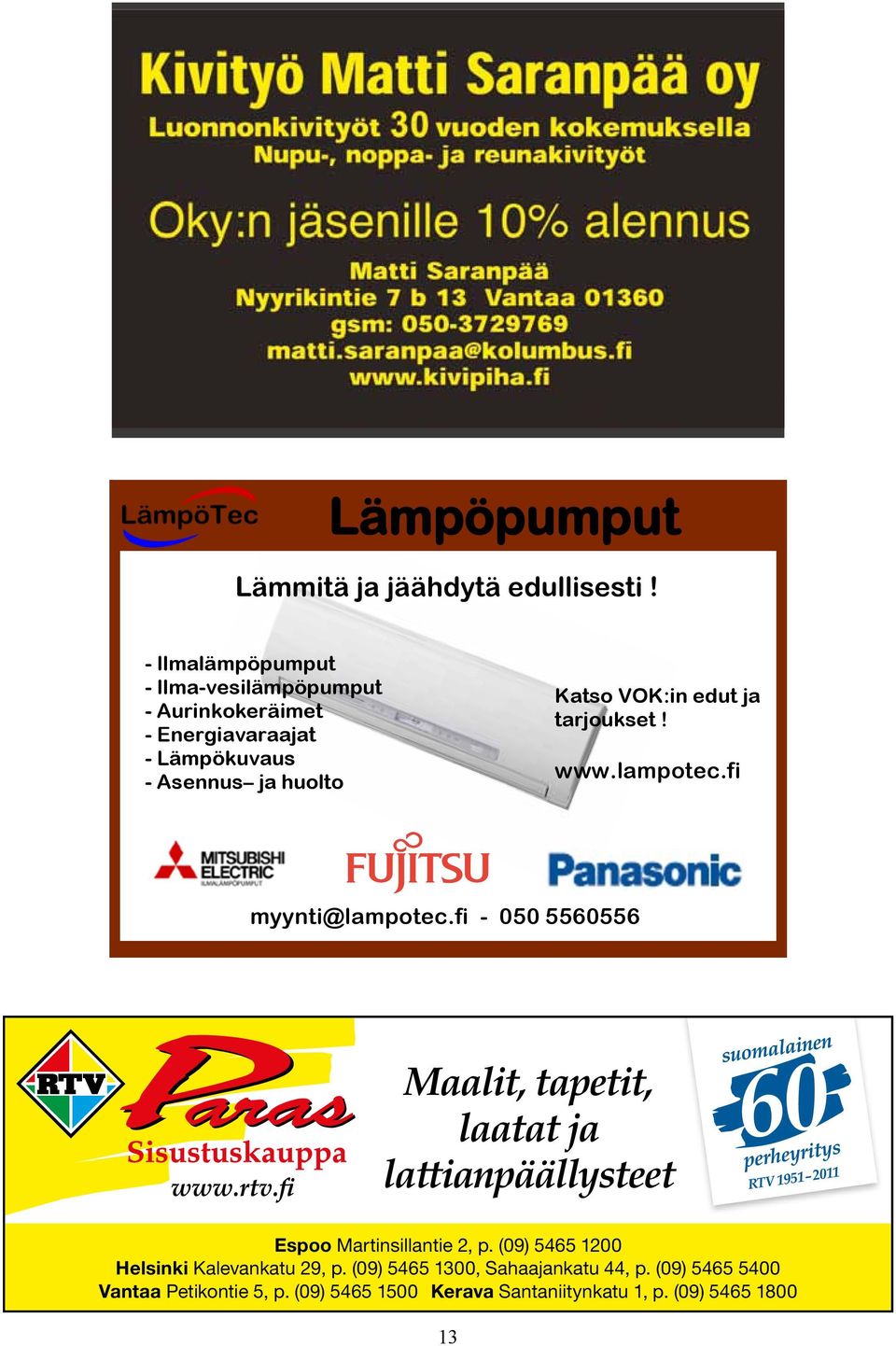 VOK:in edut ja tarjoukset! www.lampotec.fi myynti@lampotec.