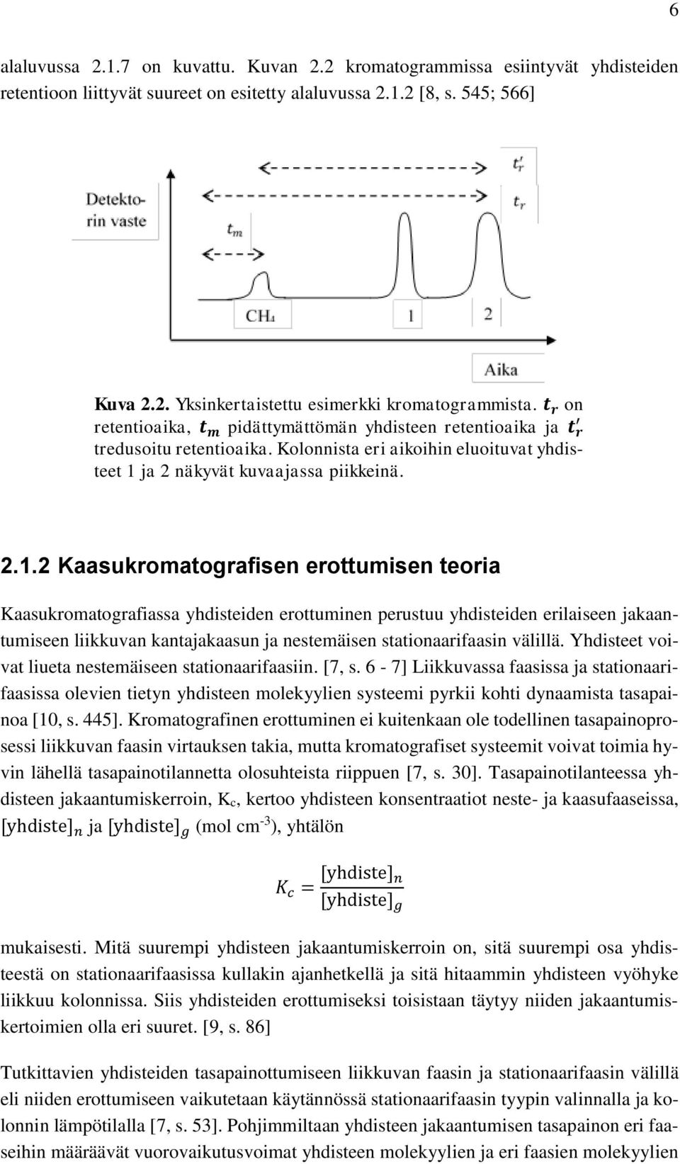 ja 2 näkyvät kuvaajassa piikkeinä. 2.1.