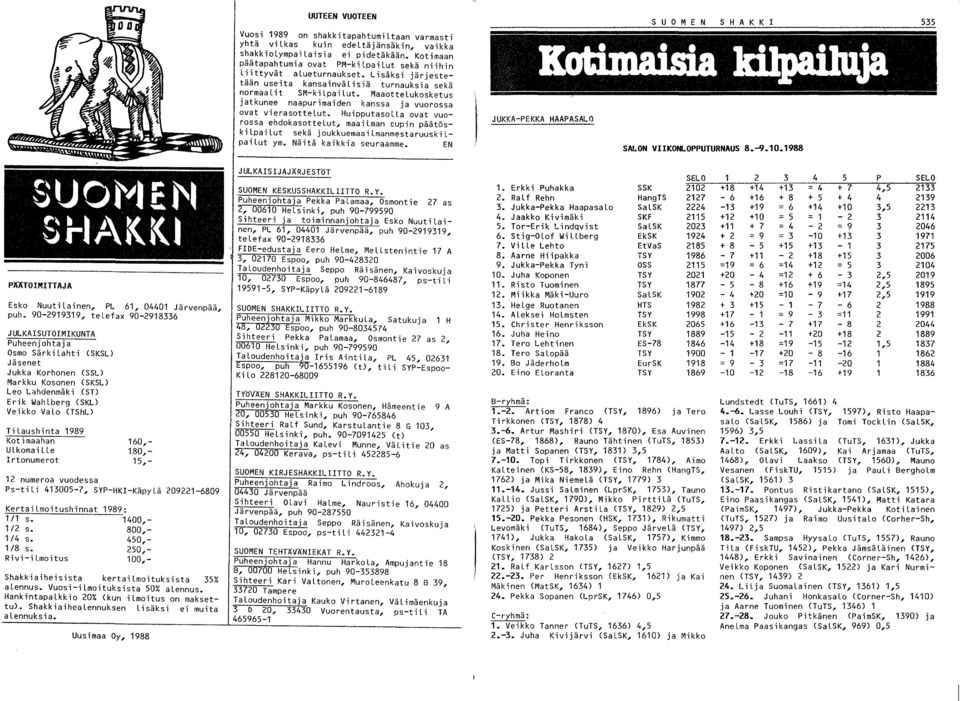 Maaottelukosketus jatkunee naapurimaiden kanssa ja vuorossa ovat vierasottelut. HuipputasoLLa ovat vuorossa ehdokasottelut, maailman cupin päätöskilpailut sekä joukkuemaailmanmestaruuskilpailut ym.