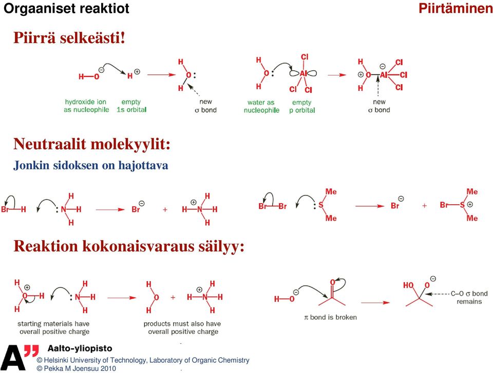 Neutraalit molekyylit: Jonkin