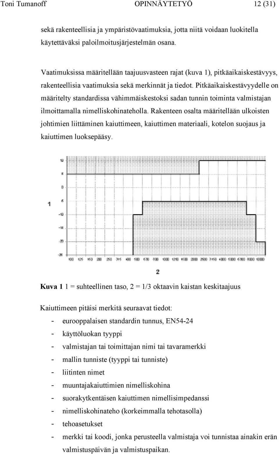 Pitkäaikaiskestävyydelle on määritelty standardissa vähimmäiskestoksi sadan tunnin toiminta valmistajan ilmoittamalla nimelliskohinateholla.