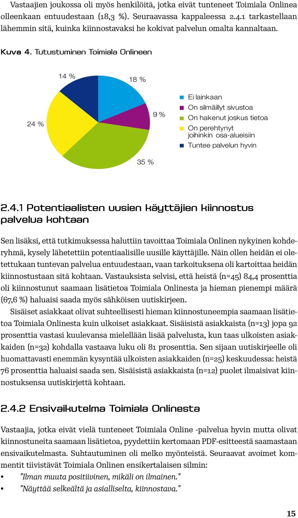 Tutustuminen Toimiala Onlineen 14 