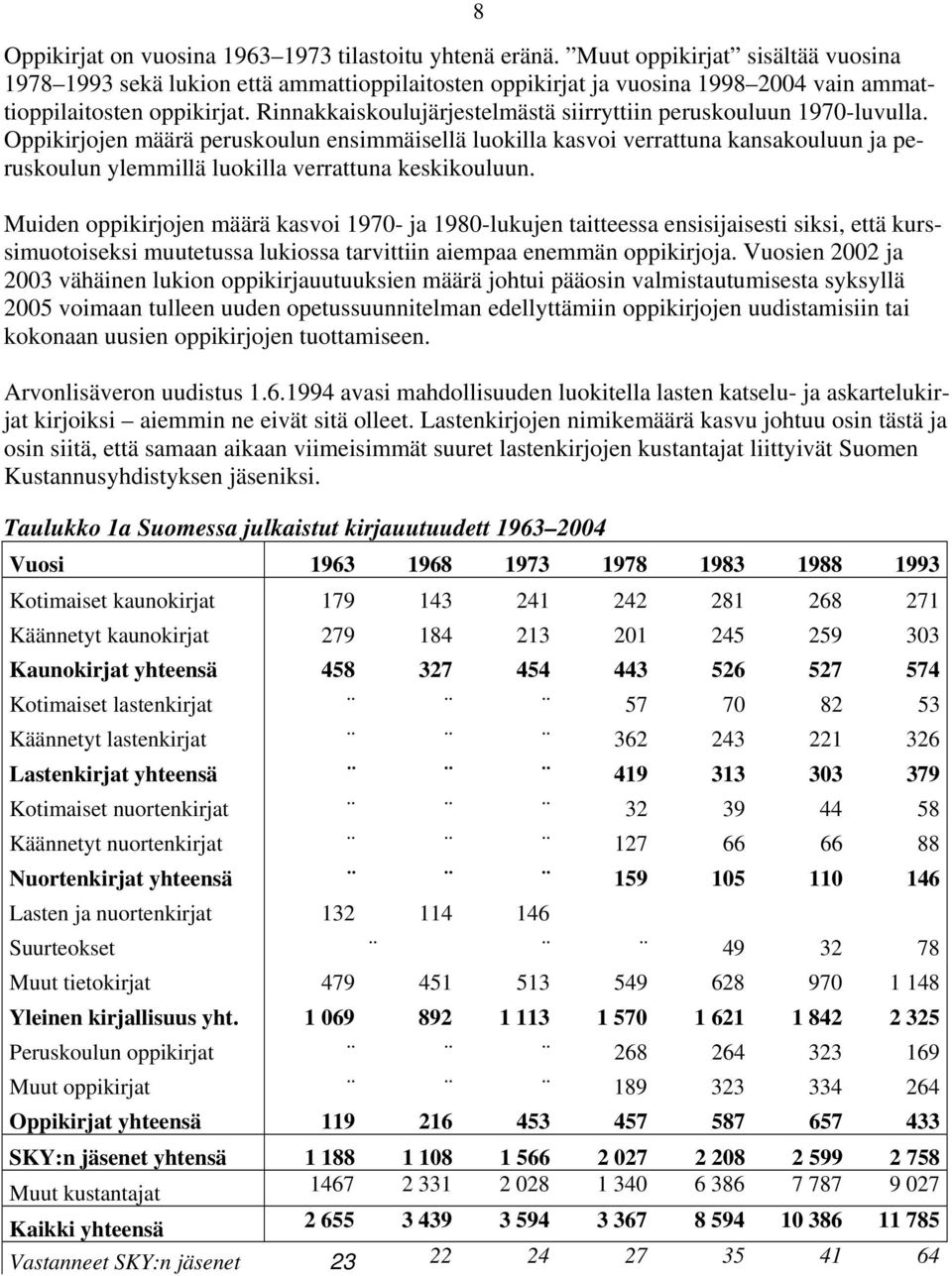 Rinnakkaiskoulujärjestelmästä siirryttiin peruskouluun 1970-luvulla.