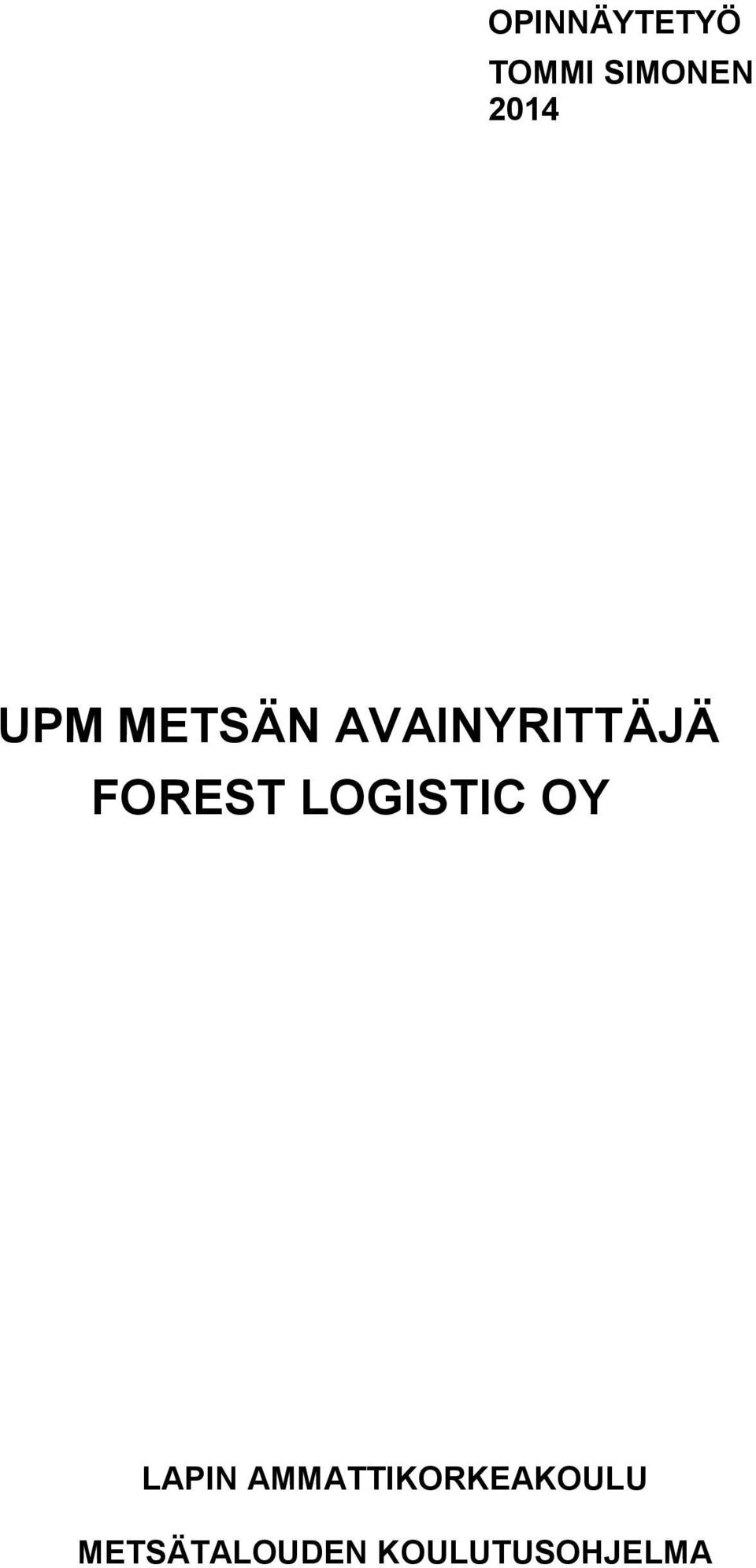LOGISTIC OY LAPIN