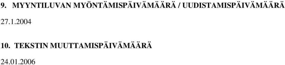 UUDISTAMISPÄIVÄMÄÄRÄ 27.1.