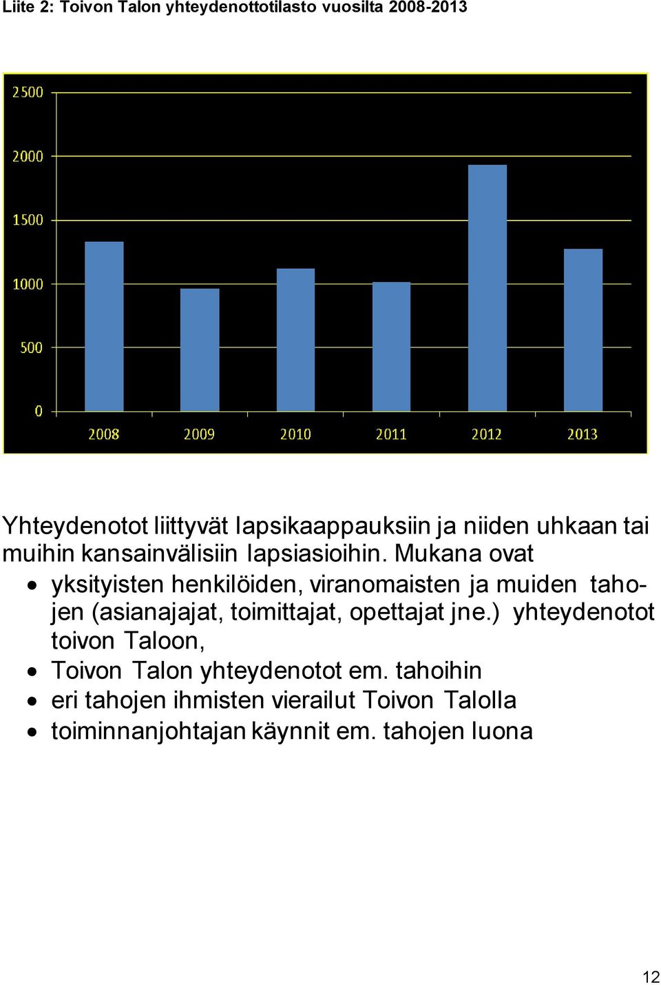 Mukana ovat yksityisten henkilöiden, viranomaisten ja muiden tahojen (asianajajat, toimittajat, opettajat