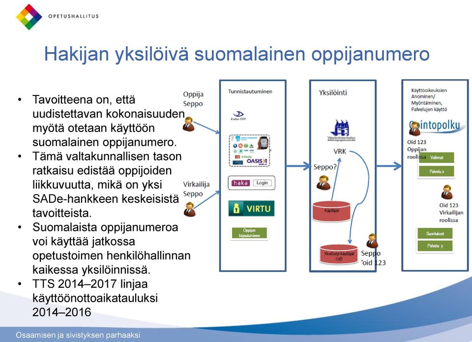 Tämä valtakunnallisen tason ratkaisu edistää oppijoiden liikkuvuutta, mikä on yksi SADe-hankkeen