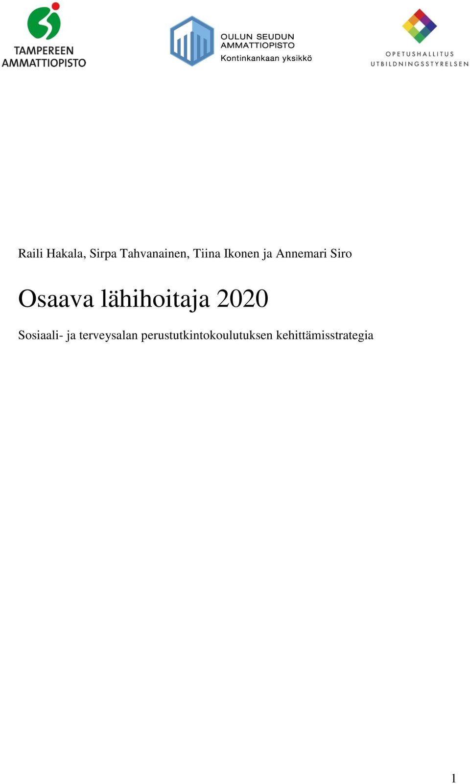 lähihoitaja 2020 Sosiaali- ja